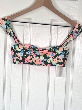 Carve Designs Floral Removable Pads Bikini Top Size S NWOT